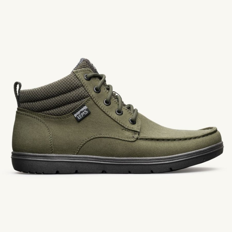 Lems Boulder Boot Mid Vegan Stiefel Damen Olivgrün | CHMESLRW