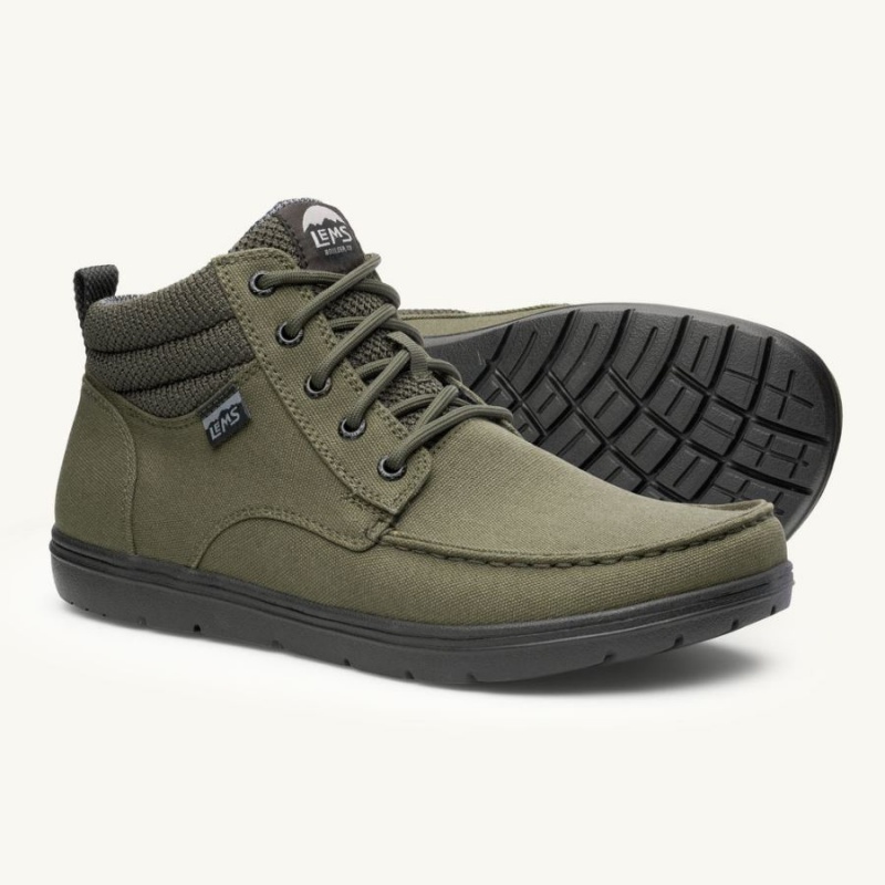 Lems Boulder Boot Mid Vegan Stiefel Herren Grün | CHEHVTYA