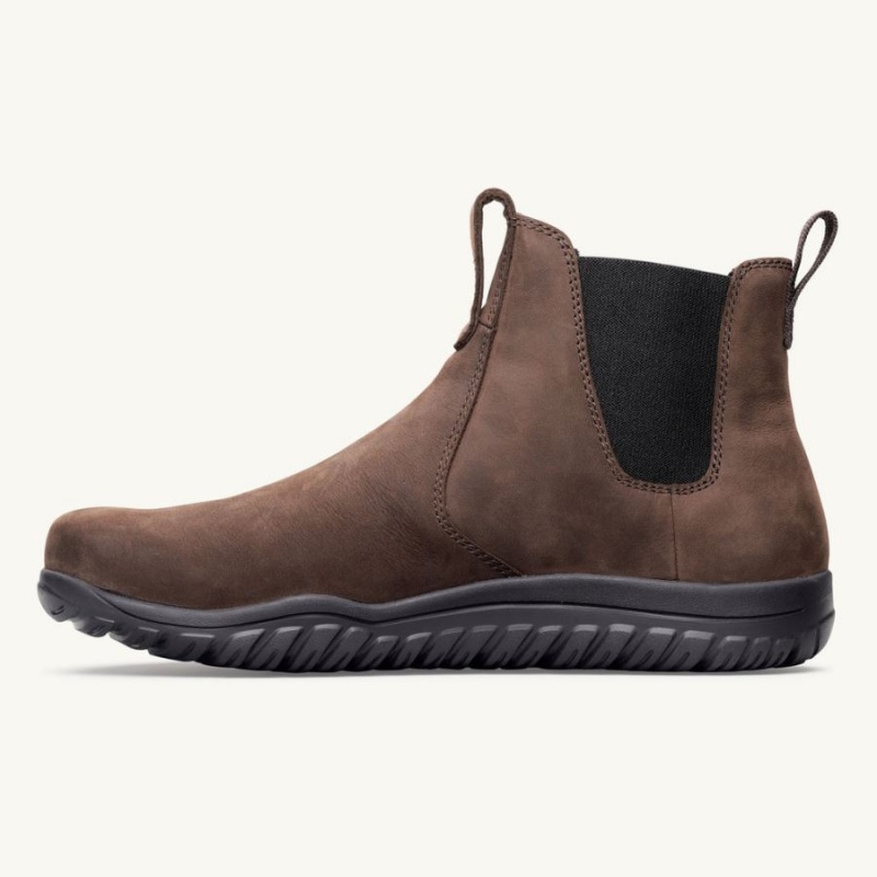 Lems Chelsea Boot Wasserdichte Stiefel Herren Braun | CHFAOTJI