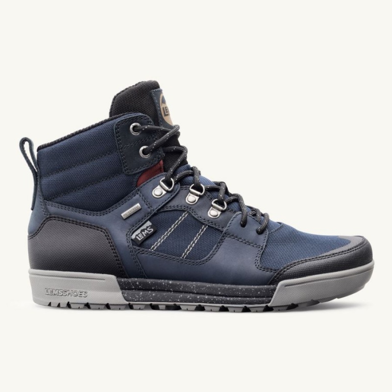 Lems Outlander Wasserdichte Boot Stiefel Herren Navy | CHTONBAI