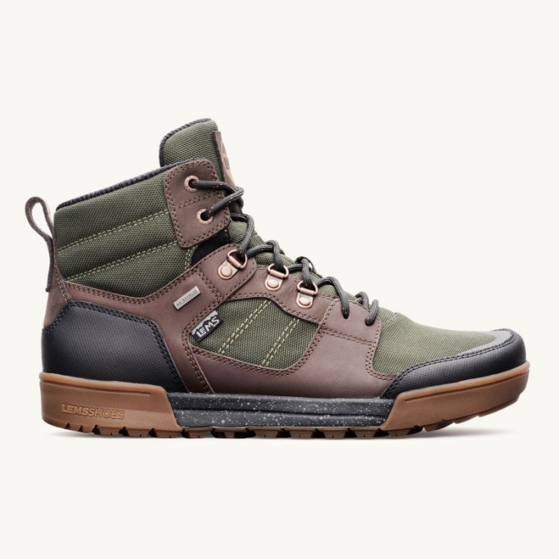 Lems Outlander Wasserdichte Boot Stiefel Herren Olivgrün | CHADUJSY