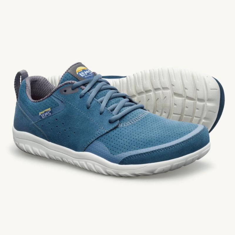 Lems Primal Zen Wildleder Sneakers Damen Blau | CHRPUVJW